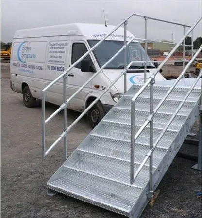 Fabricated Metal Landing & Stairs Clay Cross