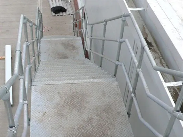 Fully Fabricated Metal External Access Stairway Clay Cross