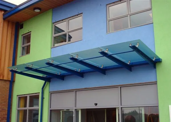 Suspended Glass Canopy School Sheffield