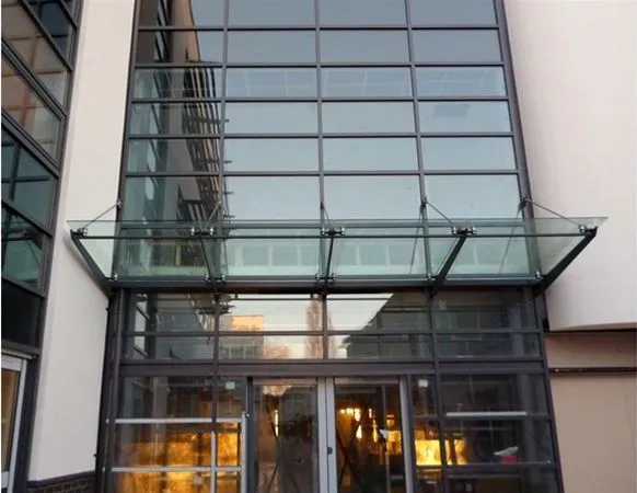 Curtain Walling Suspended Glass Canopy Unit Hull