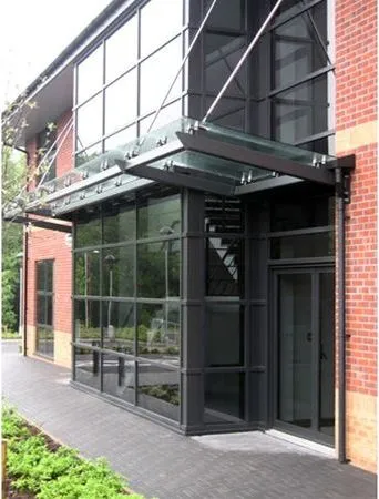 Suspended Glass Canopies Offices Knutsford