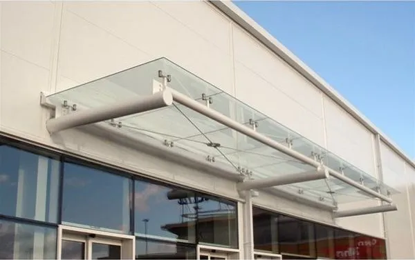 Suspended Glass Canopy Supermarket Clay Cross