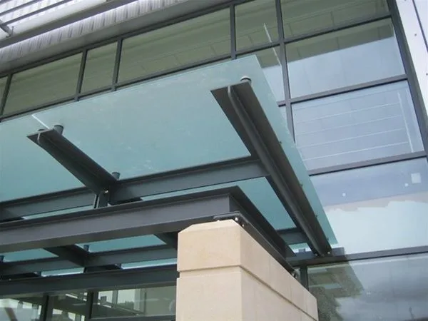 Supported Glass Canopy Offices Mansfield