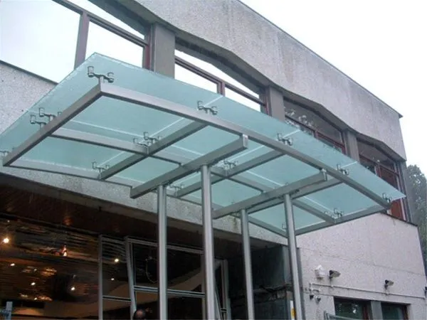 Satin Glass Supported Canopy University Kendal