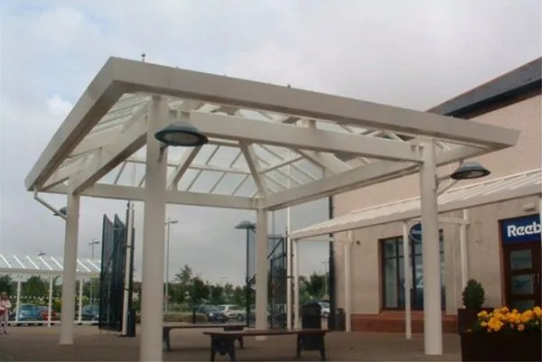 Patent Glazed Glass Roof Retail Outlet Pavilion Gretna