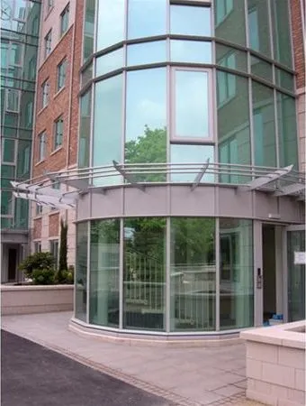 Supported Glass Entrance Feature Residential Nottingham