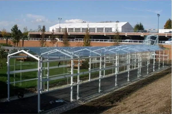 Enclosed Glass Walkway Offices Slough