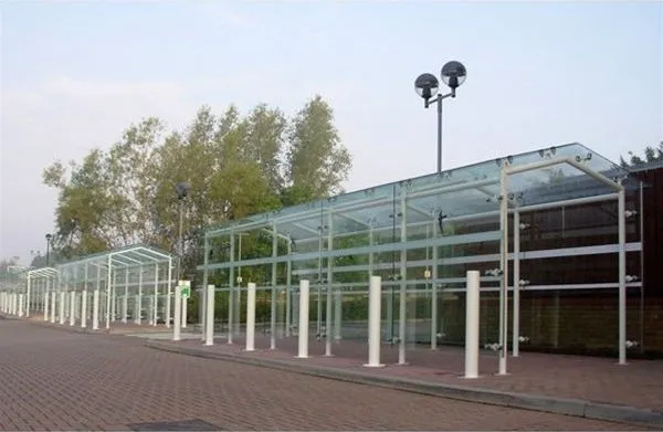 Supported Glass Enclosed Walkway Offices Basingstoke